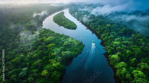 river in the rainforest