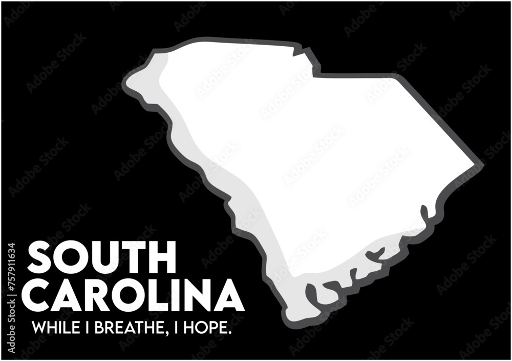 Obraz premium happy celebrate south carolina day
