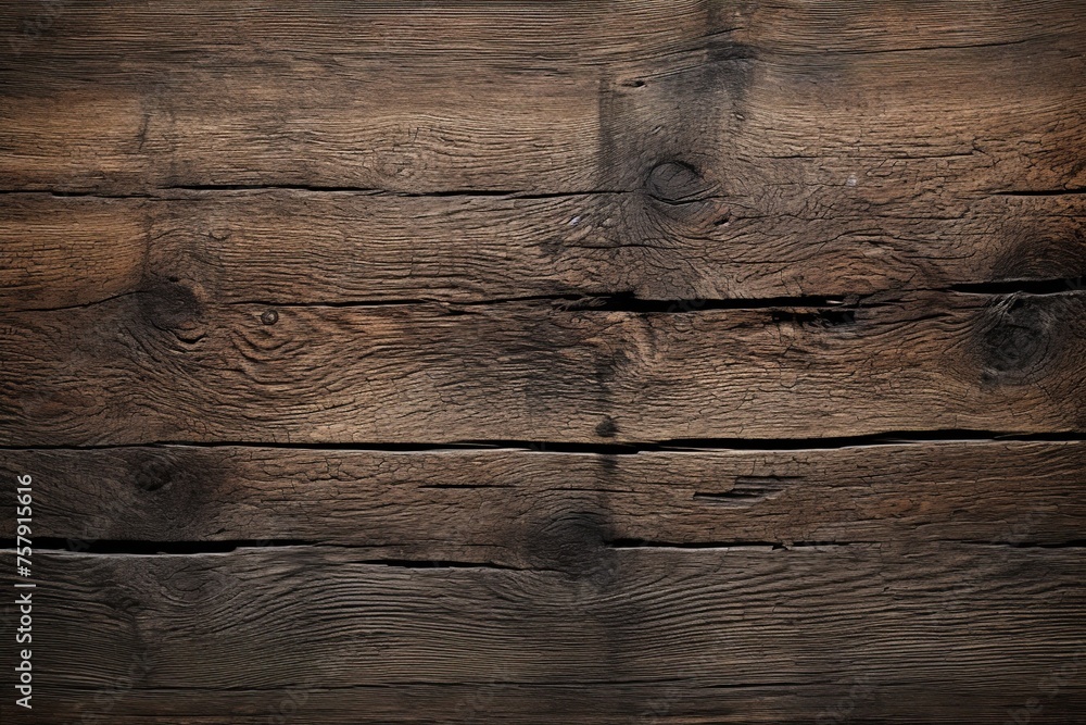 Fototapeta premium Dark old wood planks texture background