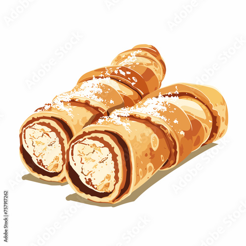 Czech Trdelník Pastry with Cream Filling