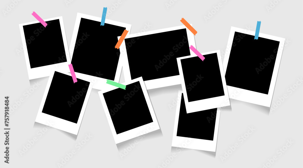 A set of collage photo frames in retro style. Trendy modern photo design. Snapshot. Stickers on a white background. Realistic. Mockup. Scrapbook. Template photo. snapshot Torn paper A set of collage photo frames in retro style. Trendy modern photo design. Snapshot. Stickers on a white background. Realistic. Mockup. Scrapbook. Template photo. snapshot Torn paper