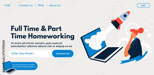 Full and part time homeworking internet site page