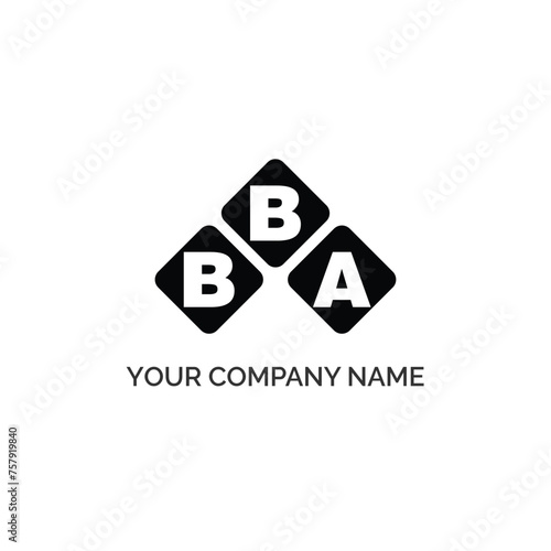BBA letter logo design on white background. BBA logo. BBA creative initials letter Monogram logo icon concept. BBA letter design