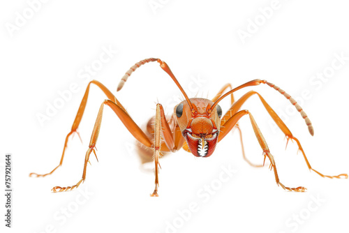 Red Ant Display on transparent background,