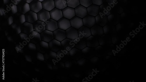 Hexagonal grid texture backlit abstract background  photo