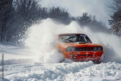Frosty Fury: Snow Drift Car Racing