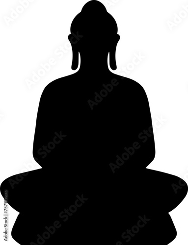 Buddha lotus meditation illustration