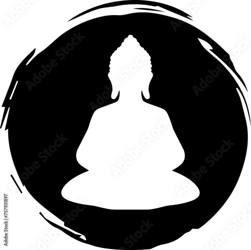 Buddha lotus meditation illustration