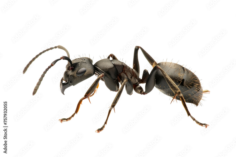 Close up photo of ant transparent background Close up photo of ant transparent background