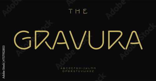Avantgarde refined alphabet, decadent art deco font, art nouveau letters for elegance logo, sophisticated restaurant monogram, glamorous wedding signage. Vintage typography. Vector typeset.