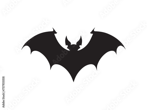 Bat vector icon illustration design .Bat icon design template.
