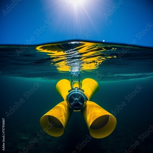 A feature on the development of underwater turbines for harnessing tidal energy