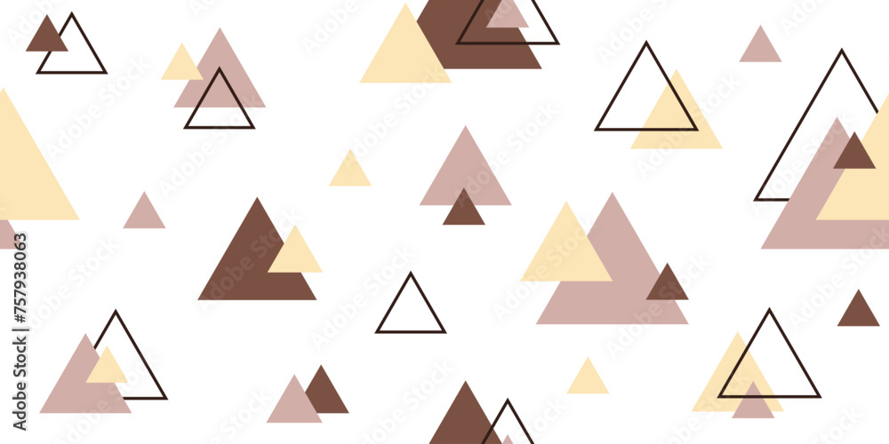 Abstract nordic triangle seamless pattern design in pastel colors, for decoration interior,print posters, wrapping paper in modern scandinavian style in vector.Pattern on changeable white background. Abstract nordic triangle seamless pattern design in pastel colors, for decoration interior,print posters, wrapping paper in modern scandinavian style in vector.Pattern on changeable white background.