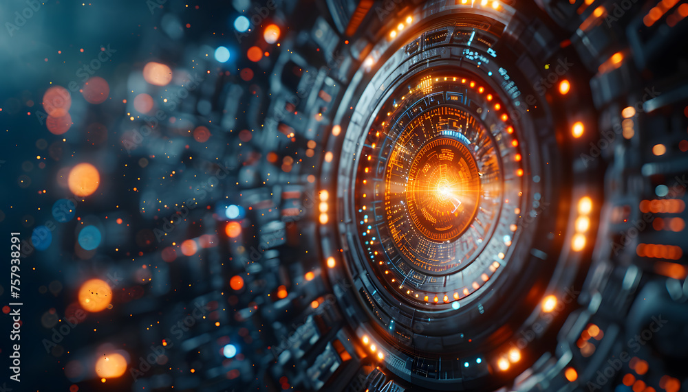 Fototapeta premium Technology background