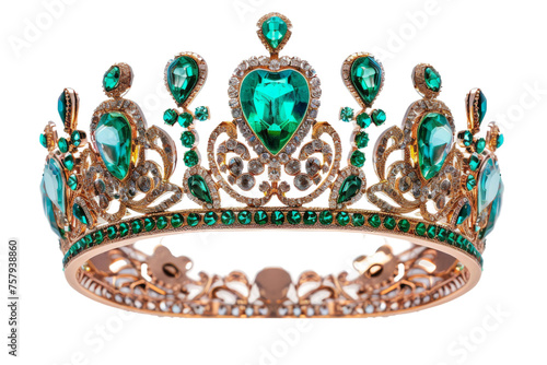 Crown With Emerald