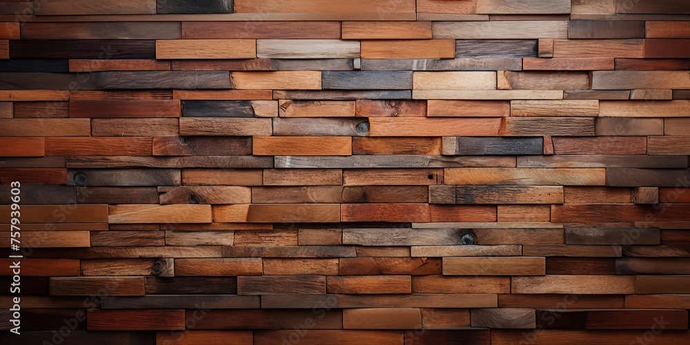 Wooden brick wall texture, wooden background. Beautiful Abstract tiles. Bricks made of various types of wood. Wooden brick wall texture, wooden background. Beautiful Abstract tiles. Bricks made of various types of wood.