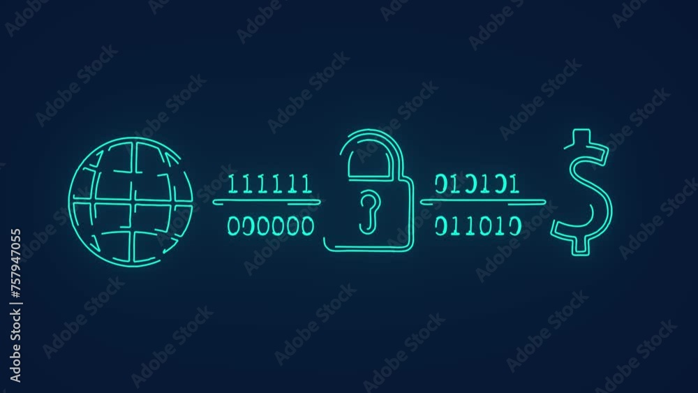 payment protection with high security payment gateway technology animation payment protection with high security payment gateway technology animation