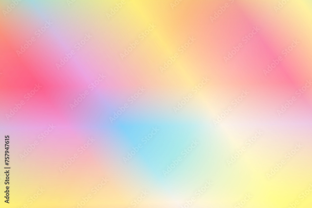 Blurred colored abstract background. Smooth transitions of iridescent colors. Colorful gradient. Rainbow backdrop. Glitter abstract illustration with an elegant design.