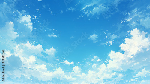 青空と雲の背景