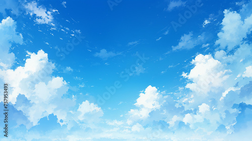 青空と雲の背景