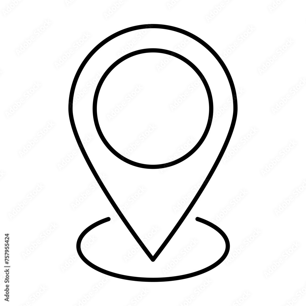 Pin location icon. Design can use for web and mobile app. Vector Pin location icon. Design can use for web and mobile app. Vector