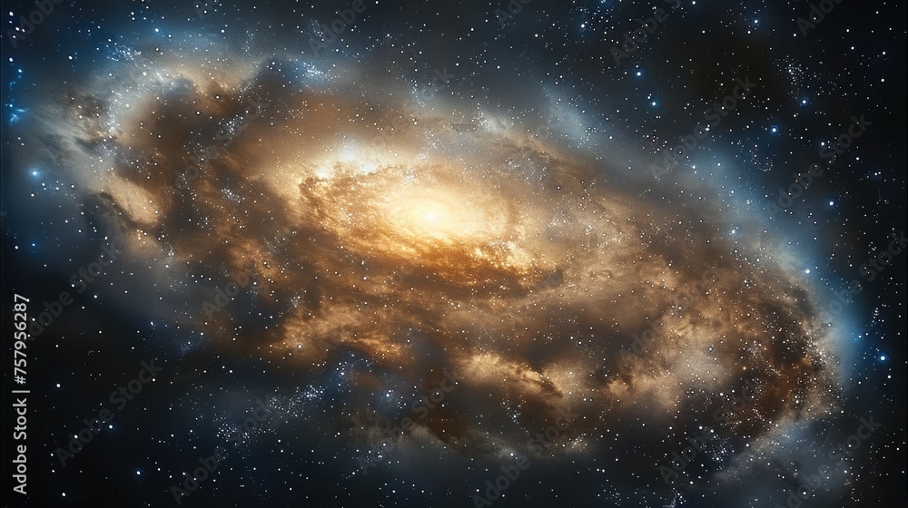 Fototapeta premium The milky way galaxy. Generative AI.