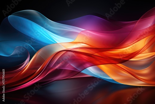 Abstract wallpaper background with colorful motion blurring design