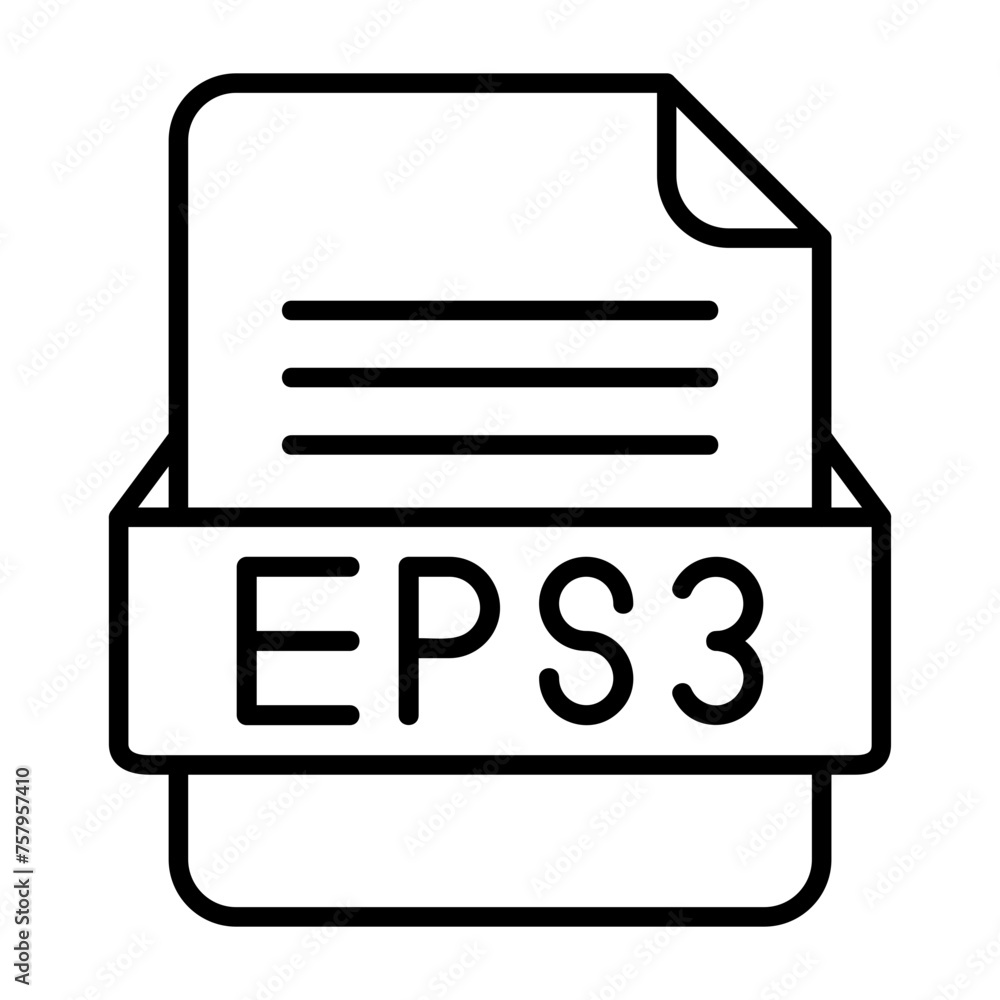 ESP3 File Format Vector Icon Design ESP3 File Format Vector Icon Design