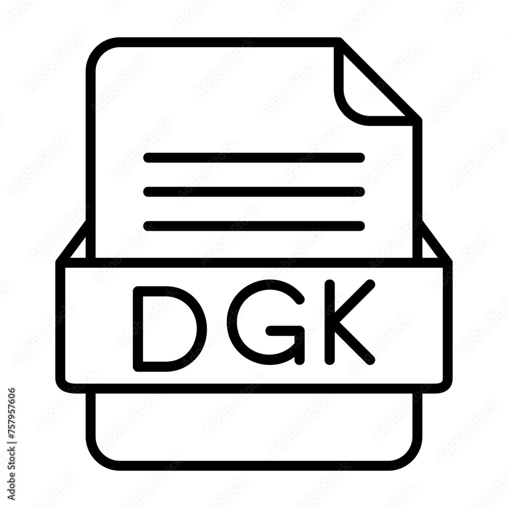 DGK File Format Vector Icon Design DGK File Format Vector Icon Design