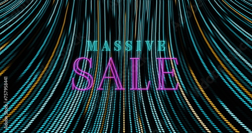Image of massive sale text over spots