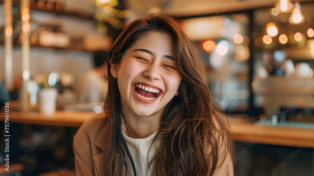 笑顔の女性 笑顔の女性