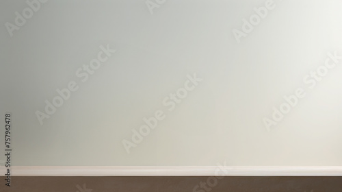 Abstract Landscape Balcony with White Wall Background.