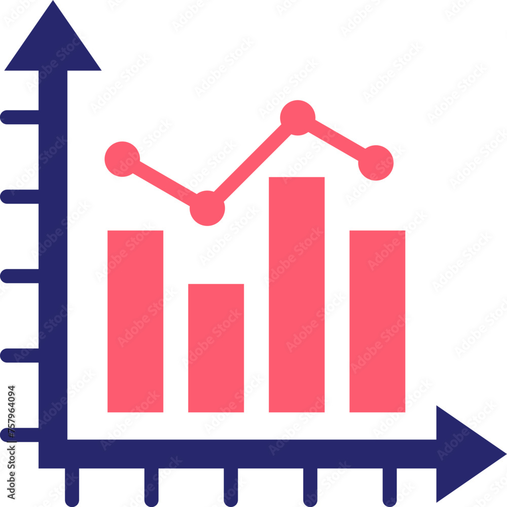 Line Graph Icon Line Graph Icon