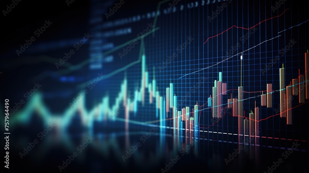 Financial data on a monitor as Finance data concept Financial data on a monitor as Finance data concept