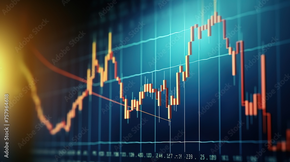 Financial data on a monitor as Finance data concept Financial data on a monitor as Finance data concept