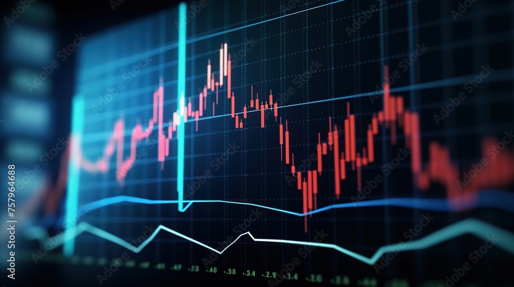 Financial data on a monitor as Finance data concept Financial data on a monitor as Finance data concept