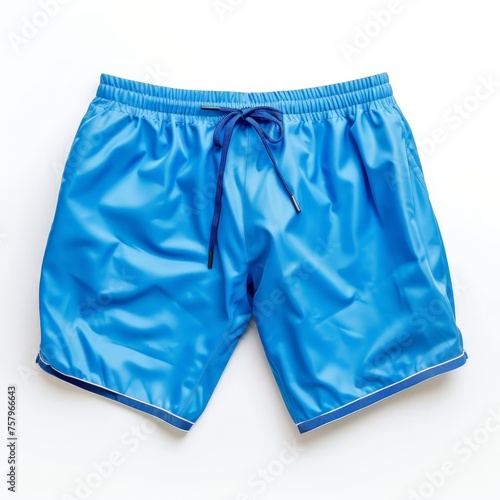 a blue shorts with a string