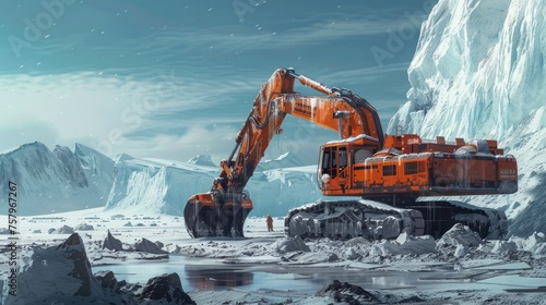 Autonomous Excavators Constructing Antarctic Outpost AI-Driven Infrastructure Progress in Extreme Cold
