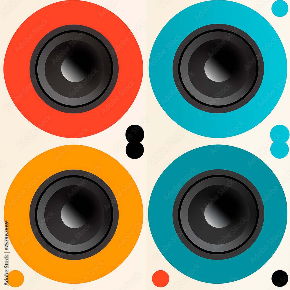 Seamless pattern. Waves of inspiration: Radio Day holiday Seamless pattern. Waves of inspiration: Radio Day holiday