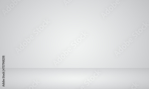 Grey 3D room background.Use for product display for presentation and cover banner design.