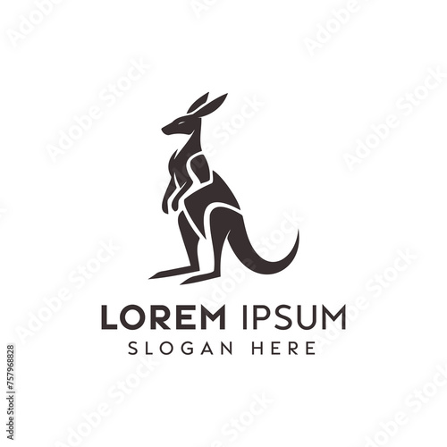 Elegant Kangaroo Logo Design for a Modern Company Branding