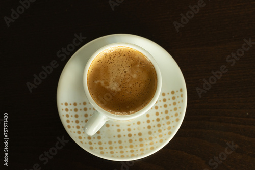 Cup of Portuguese Coffee Meia de leite.