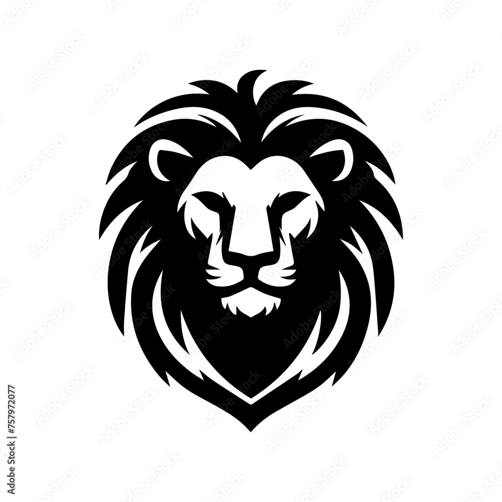 Fototapeta premium Lion head logo mascot