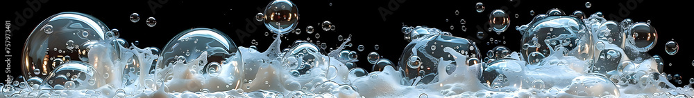 abstract bubbles & froth - obrazy, fototapety, plakaty 