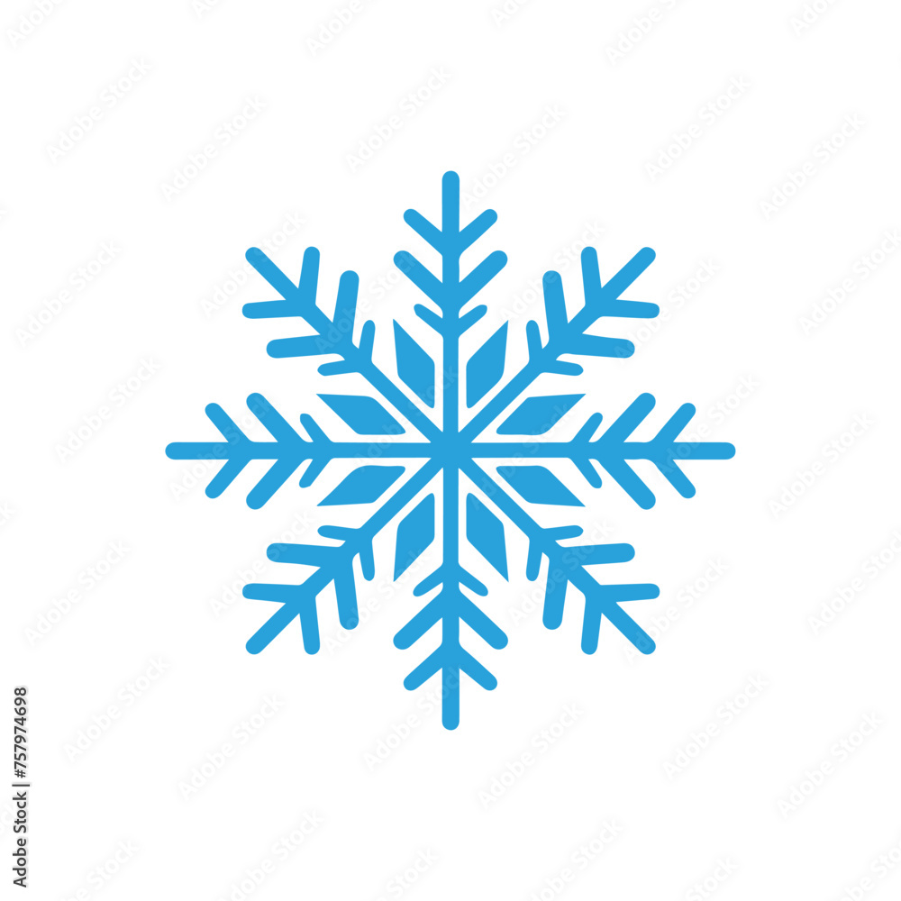 Snow icon on a white background. Vector illustration in flat style. Snow icon on a white background. Vector illustration in flat style.