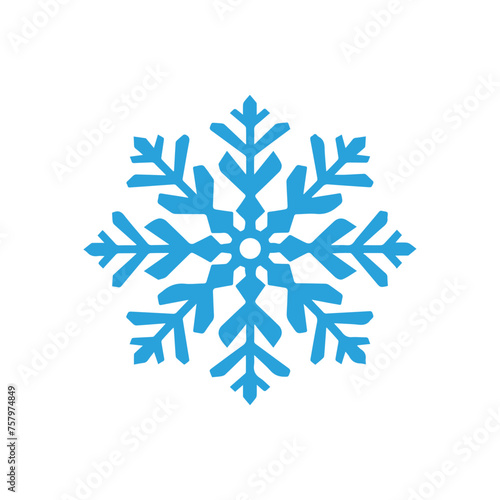 Snow icon on a white background. Vector illustration in flat style.