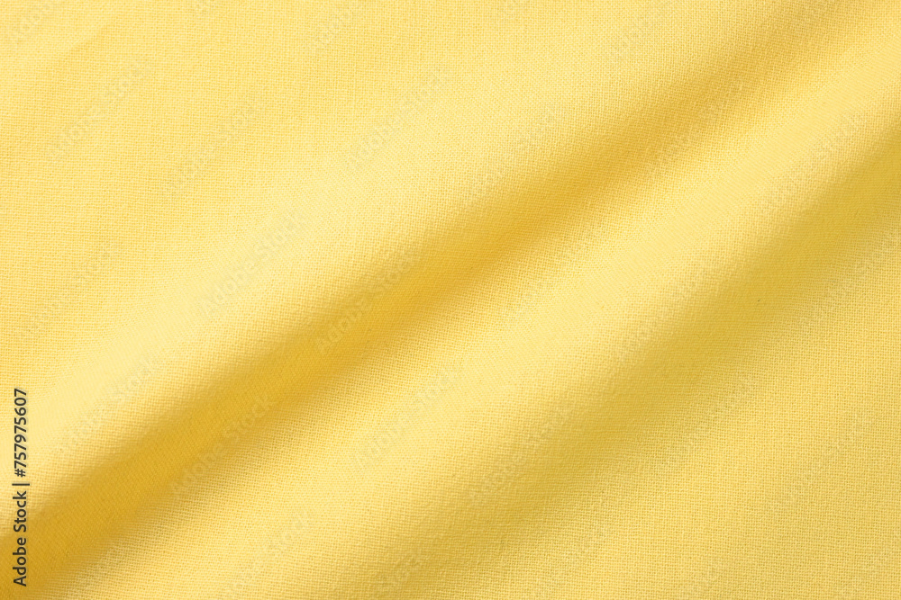 Fototapeta premium yellow cotton texture color of fabric textile industry, abstract image for fashion cloth design background