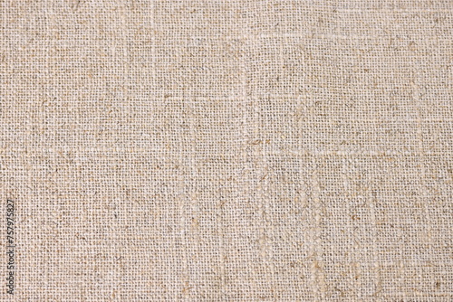 brown hemp viscose natural fabric cloth, sackcloth rough texture of textile fashion abstract background