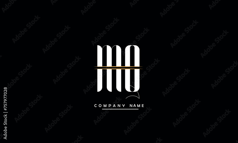 MQ, QM, M, Q Abstract Letters Logo Monogram MQ, QM, M, Q Abstract Letters Logo Monogram