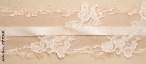 Elegant White Lace Ribbon for Wedding Invitations and Romantic Occasions